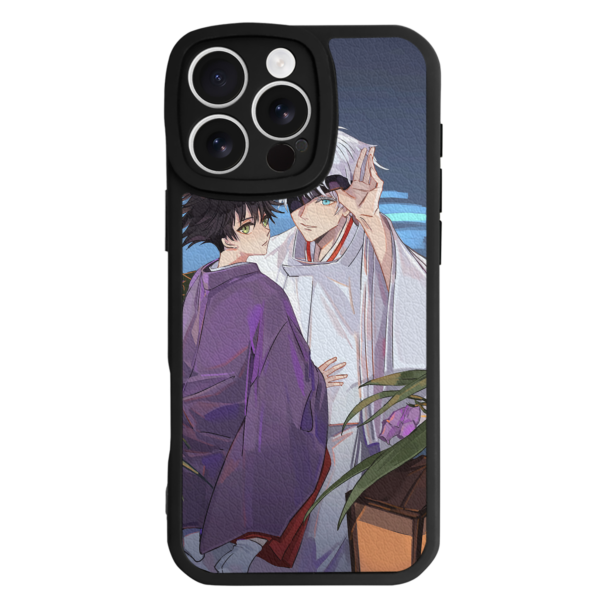 （画像用） 呪術廻戦 Jujutsu Kaisen 【iPhone 16シリーズ対応】シリコンスマホケース（レザー調） 材質：シリコン